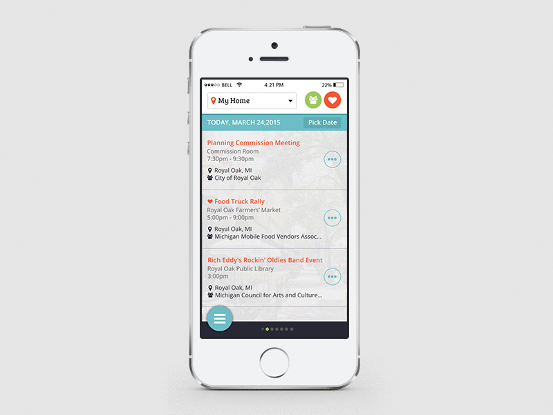 Mobile app with bottom menu app design app menu bottom menu interface mobile app mobile menu ui