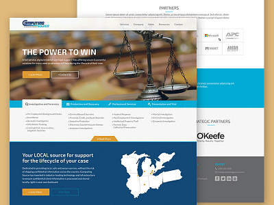 Home Page Concept business concept home page law web design
