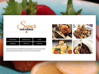 Shiro Sushi Website food menu restaurant sushi website