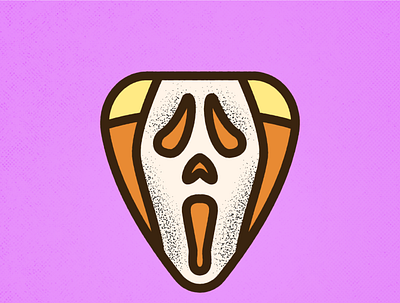 Corny Candy Corn Mashups | Scream candy corn graphicdesign halloween illustration masks