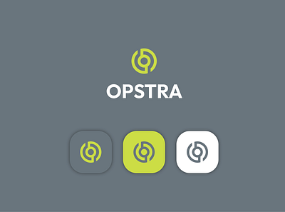 Opstra Logo Design agency app branding design digital design geometric graphic design icon logo minimal simple typography ui ux vector website