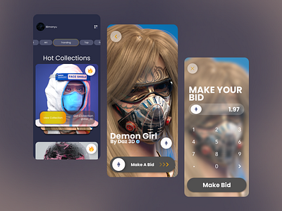 NFT Marketplace - Mobile App Design