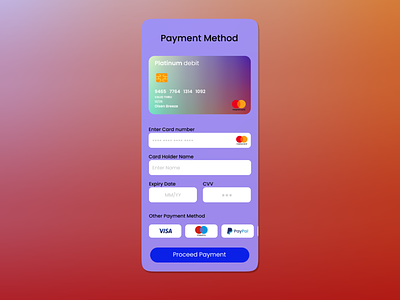 Credit Card Checkout - Daily UI #002 credit checkout dailychallenge dailyui jcb maestro mastercard mobile payment paypal phone ui ui design visa