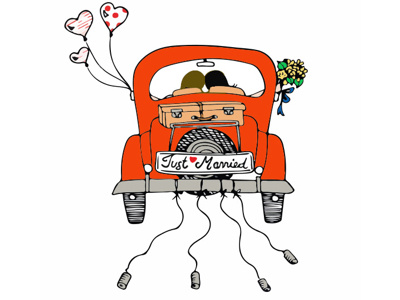 Just Married illustration