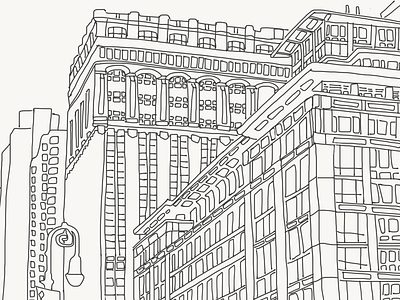 New York cityscape illustration new york