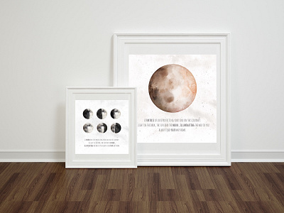 Moon Poster Options moons poster design