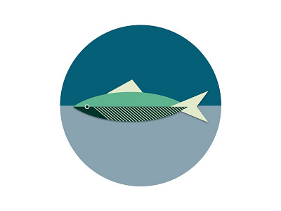 Green Fish digital design fish illustration