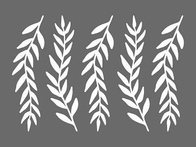 Laurel botanical digital design illustration laurel