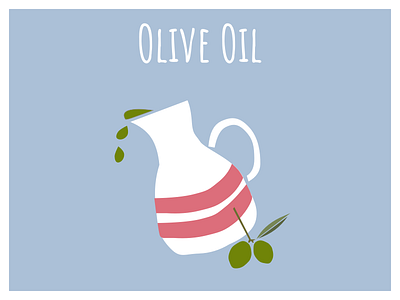 Olive Oil digital design food art illustration olive oil