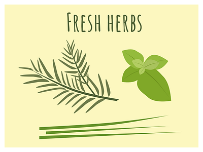 Fresh Herbs food art food illustration herbs