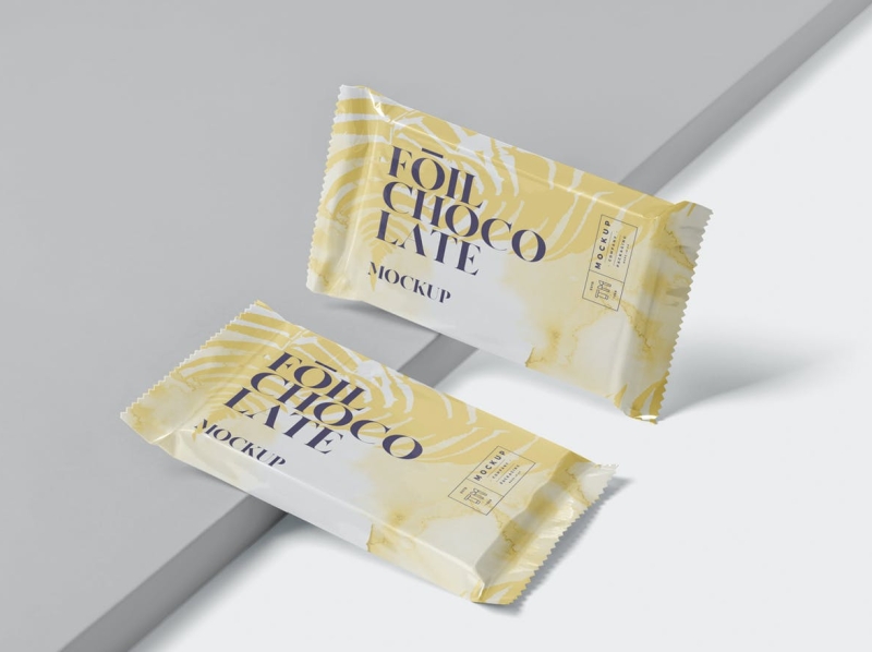 Chocolate Bar Foil Mockup