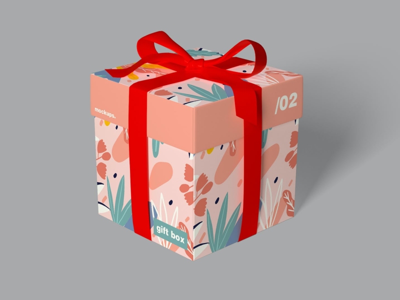 Gift Box Mockup