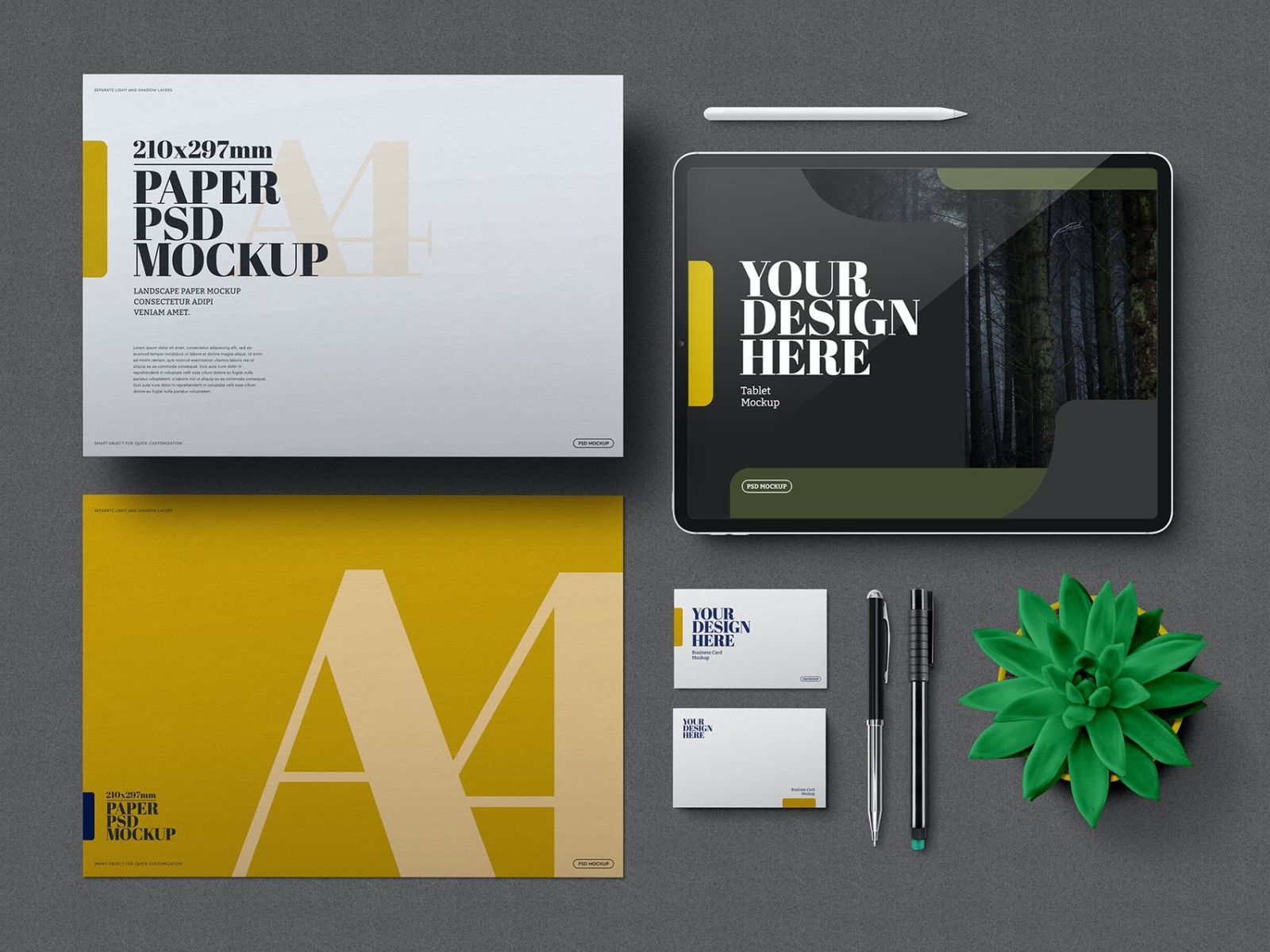 Branding Stationery Scene Mockup