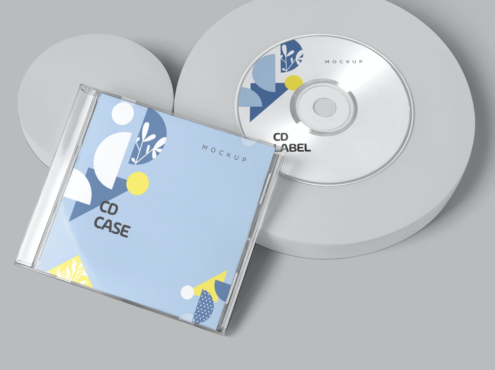 CD Label & Case Mockups app branding cd cd case cute design dvd icon illustration logo mockup package design packaging ui ux vector
