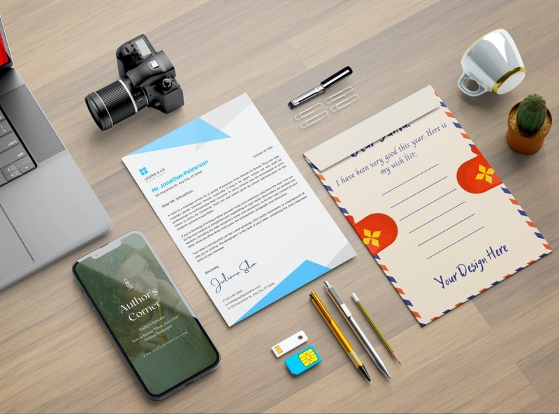 Branding Scene Mockup app branding branding scene cute design icon illustration logo mockup ui ux vector