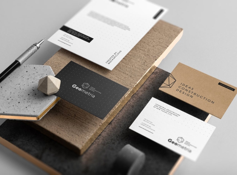 Geometric Branding Mockup