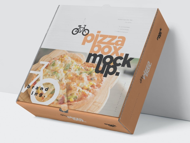Pizza Box Mockup app box branding cute design icon illustration logo mockup packaging packaging design pizza box ui ux vector
