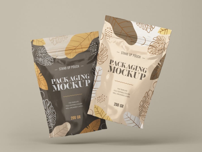 Ziplock Packaging Mock-up app branding cute design icon illustration logo mockup package packaging packaging design pouch product ui ux vector ziplock