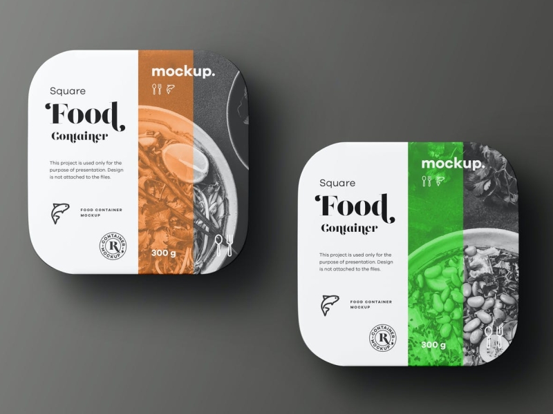 Container Packaging Mockup