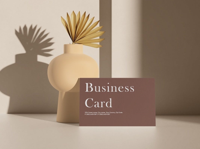 Business Card Mock-up app branding business business card card cute design icon illustration logo mockup stationery ui ux vector
