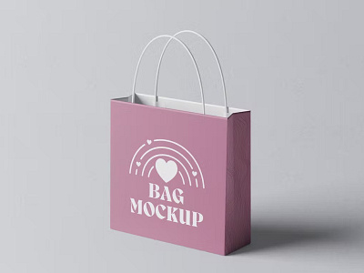 Paper Bag Mockup bag branding cute design illustration logo mockup packaging packaging design paper paper bag product ux