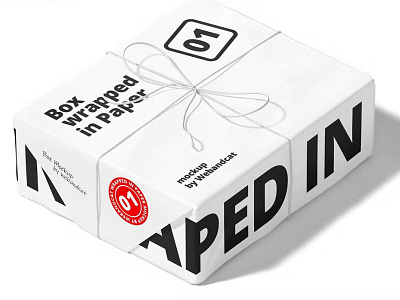 Box Parcel Package Mockup app box branding cute design illustration logo mockup packaging packaging design ux