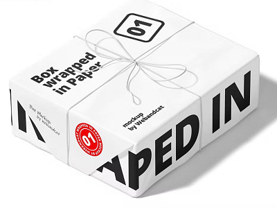 Box Parcel Package Mockup