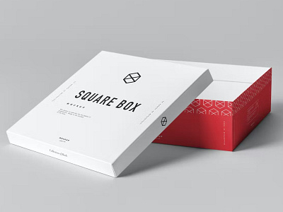 Square Box Mockup box box packaging branding design illustration logo mockup package packaging packaging design