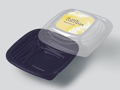 PlasticContainer Packaging Mockup