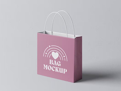 Paper Shopping Bag Mockup app bag bag packaging branding cute design illustration logo mockup package design packaging packaging design