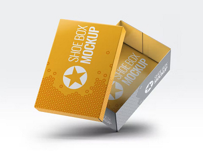 ShoeBox Packaging Mockup app box box packaging branding cute design illustration logo mockup packaging packaging design shoebox