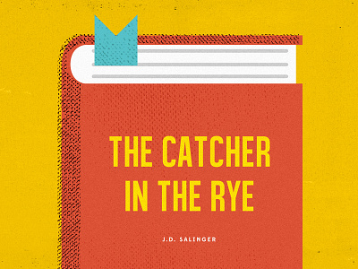 The Catcher in the Rye book bookmark cover pages salinger the catcher in the rye