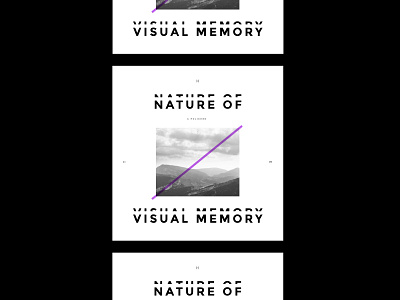 The Nature of Visual Memory cloud landscape line memory mountain nature sky