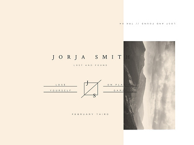 February 3rd jorja smith layout music photography publication sound track type typography