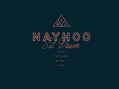 Nayhoo layout lock up lyrics music sound track type typography words