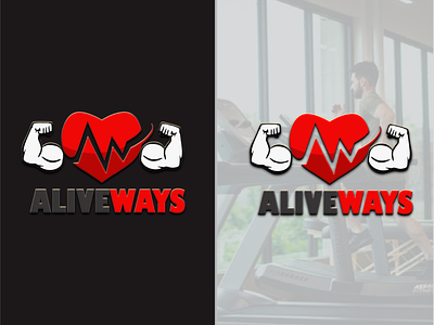 ALIVEWAYS Logo Design aliveways logo design branding design fitness logos health fitness logo design logos