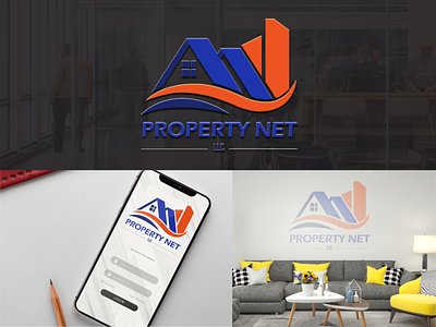Property Net branding logo design logos marketing property marketing property net property net logo design real estate logo design