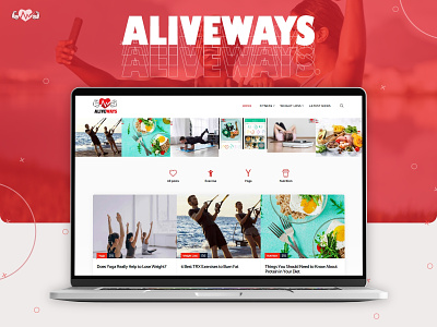 ALIVEWAYS | Health and Fitness Website fitness website health website ui ux design web desing web development website ui website ux