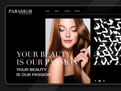 Paradigm Hair Salon Website