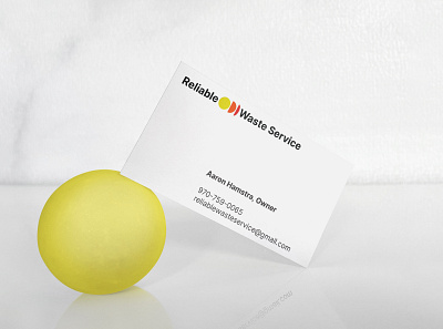 Business Card Design for Reliable Waste Service brand brand design brand designer brand identity branding business card business card design business cards design identity logo visual identity