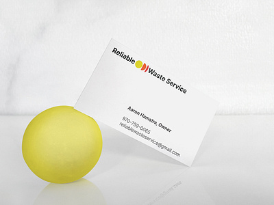 Business Card Design for Reliable Waste Service