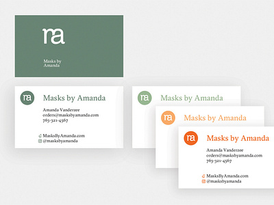 Business Card Designs for Masks by Amanda