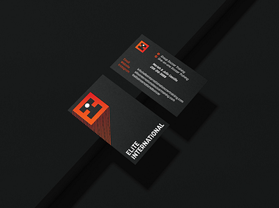 Black Business Card Designs for Elite International Soccer Train black black and red brand brand design brand designer brand identity branding business business card cards design identity logo mockup