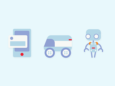 Artificial intelligence and UX illustration
