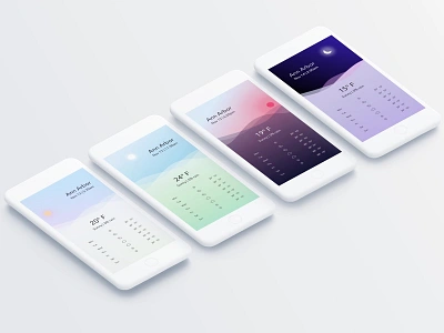 Weather app ui