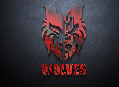 Esports Logo Design - Wolves 3d animation branding graphic design logo