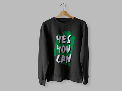 Yes You Can T-shirt branding design dress fashion full sleeve inspire tshirt inspiring qoutes messege t shirt mtivational tshirt yes you can