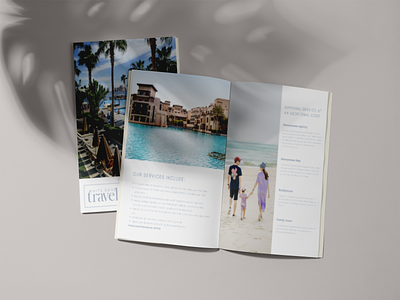 Travel Book | White Sand Travel design graphic design