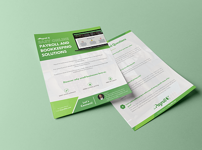 Service Flyer | PayRoll 1 design graphic design