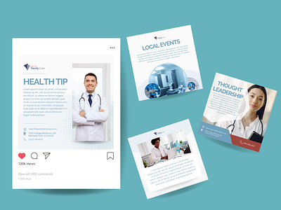 Medical Social Media Posts | HMarketing design graphic design